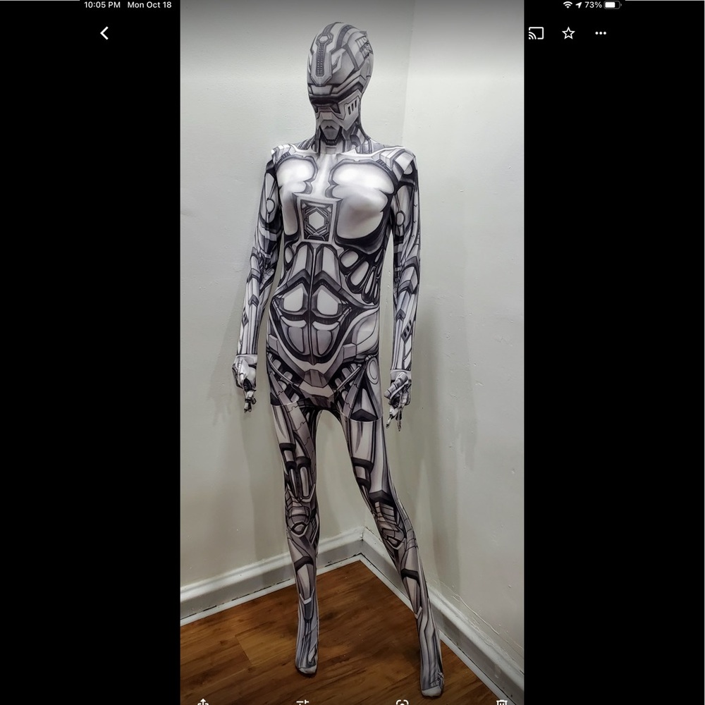 Unisex Android Morph Suit Halloween Costumes